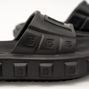 Balmain | Shoes | Size 44 Balmain Black Ari Rubber Slip On  display picture 1